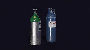 Lowpoly gas cylinder  canisters