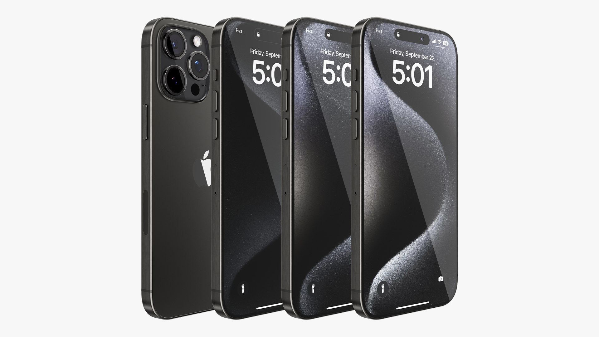 3D IPhone 15 Pro - Pro Max Black Titanium Model - TurboSquid
