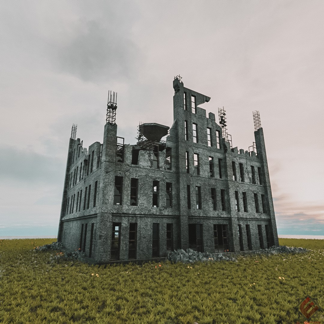 3D destroyed building architectural model https://p.turbosquid.com/ts-thumb/Zz/6EF2jJ/AHnadaLw/01/jpg/1594666219/1920x1080/fit_q87/6f8e431197d477878301e5e5b57c40c599d4ceb8/01.jpg