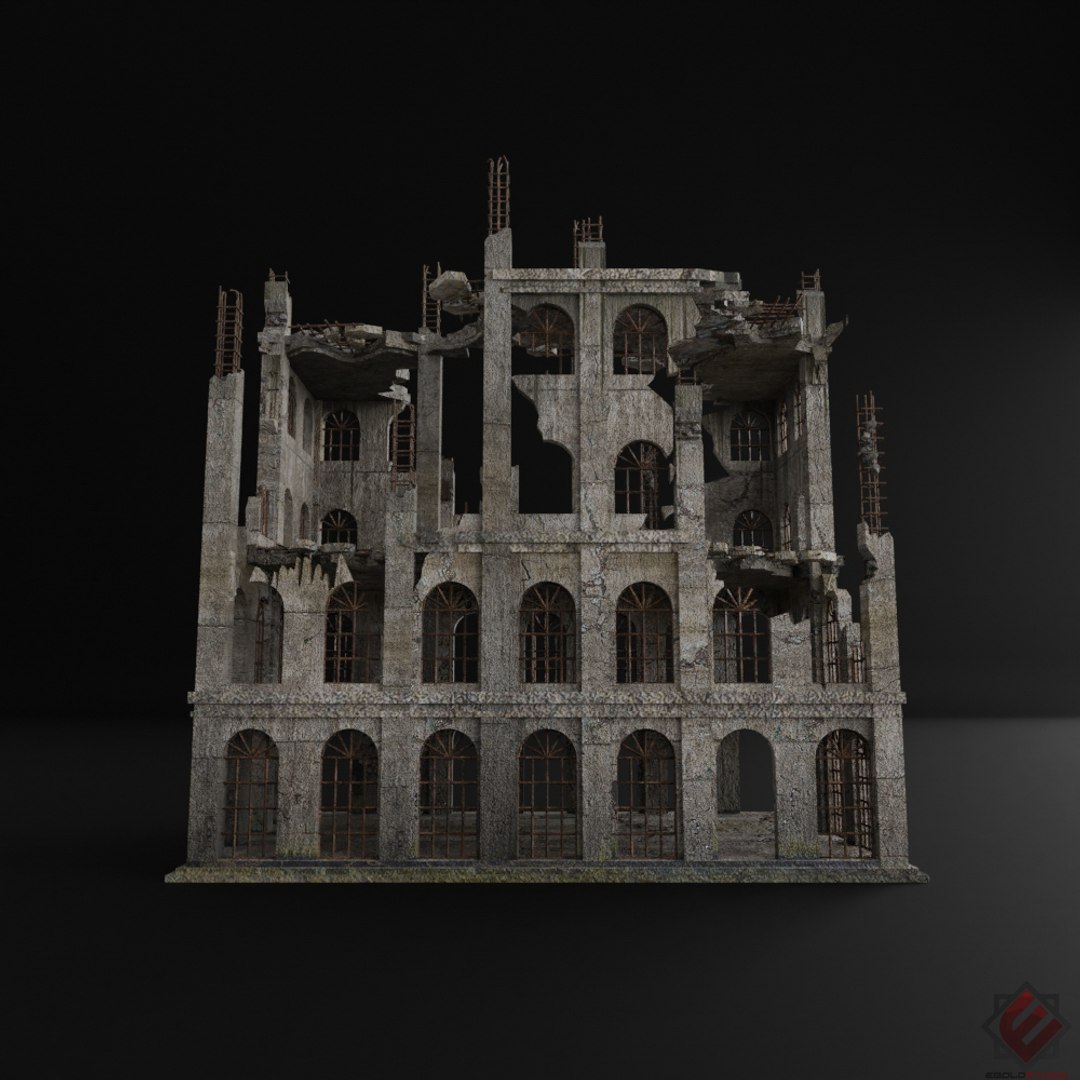 3D destroyed building architectural model https://p.turbosquid.com/ts-thumb/Zz/6EF2jJ/xXeCLl0L/1/jpg/1594666723/1920x1080/fit_q87/335e6d8627f2abdae1eb616de276dfe95031ad49/1.jpg