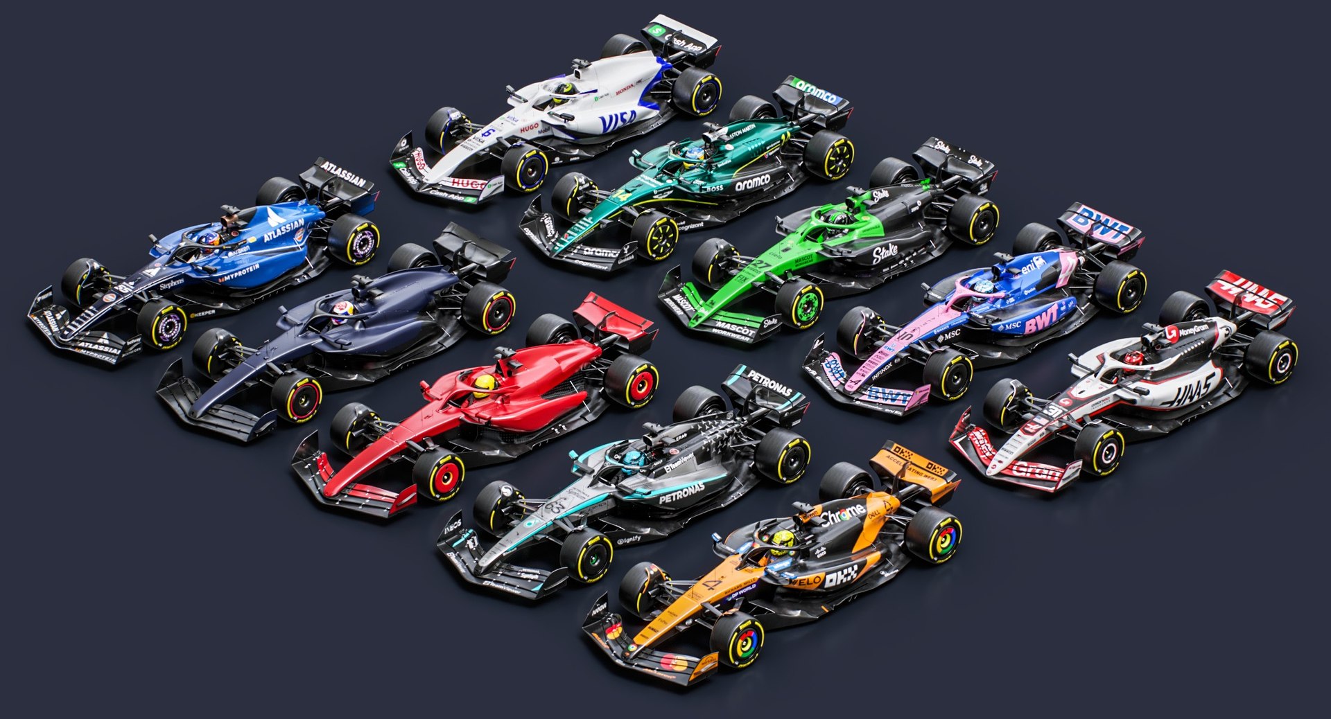3D model Formula 1 Season 2025 Race Car Collection https://p.turbosquid.com/ts-thumb/Zz/B4PgAF/qn/screenshot/jpg/1745575456/1920x1080/fit_q87/d6f11c5d1a105f260ede67be1f16b8d3c889edfc/screenshot.jpg