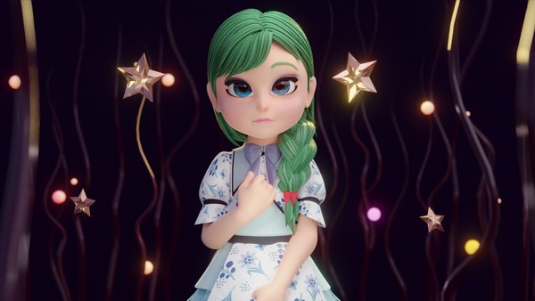 Little Girl - Fully Rigged 3D model