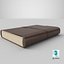 Leather Book 3D model