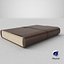 Leather Book 3D model