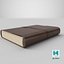 Leather Book 3D model