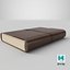 Leather Book 3D model