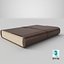 Leather Book 3D model