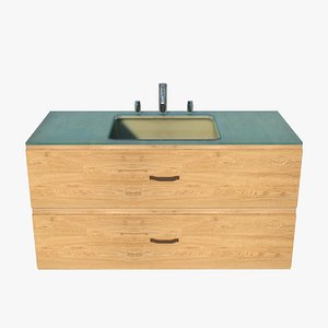 Modern  Bathroom Sink - Sketchup Pro 2021 Vray 5 3D model