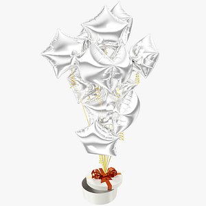 Gift with Balloons Collection V11 3D model