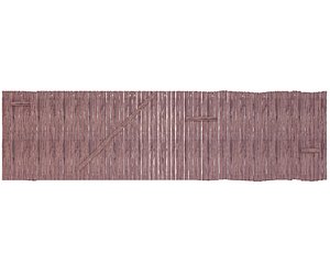 3D old wooden fence