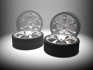 rim car tire 3d max