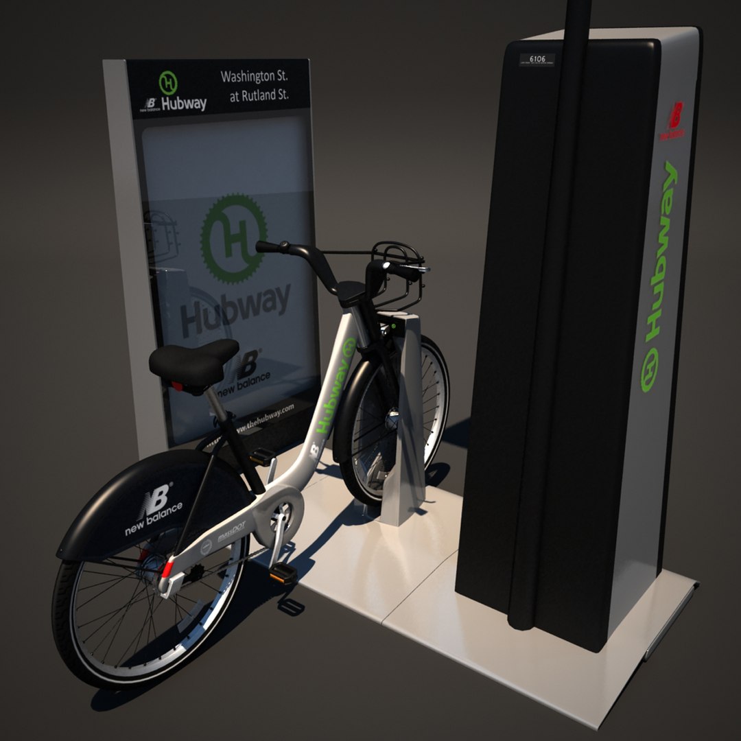 3d Hubway Boston Bixi