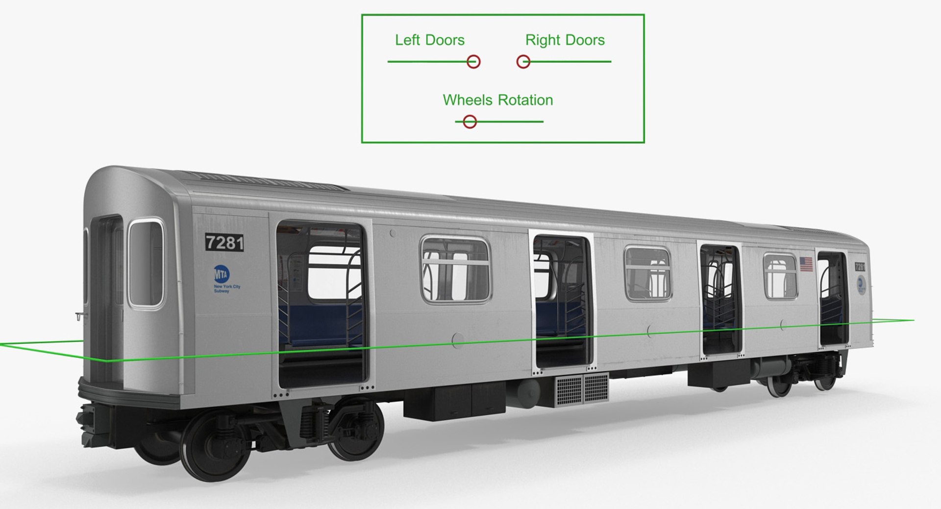 Subway Passanger Wagon R160 Model - TurboSquid 1255703