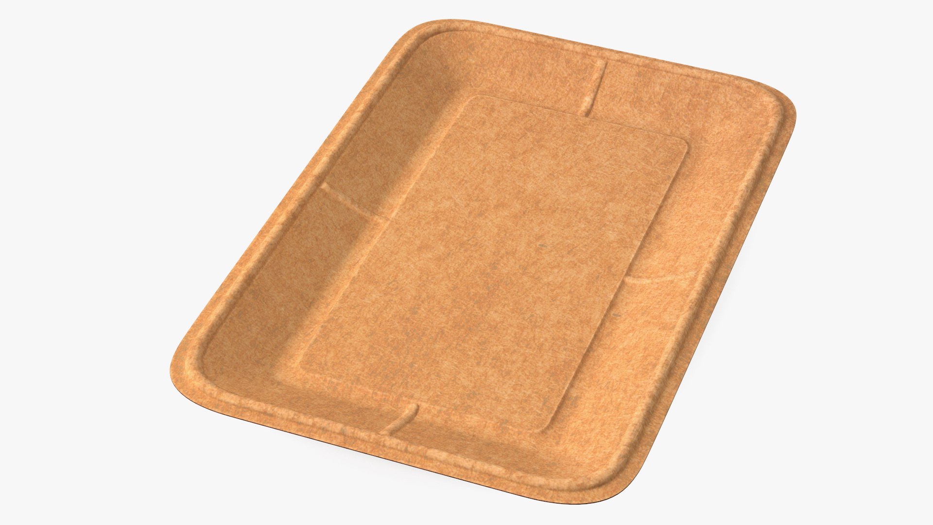 Brown Disposable Paper Plate 3D model preview