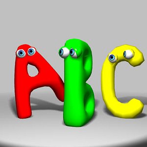 3d alphabetic funny