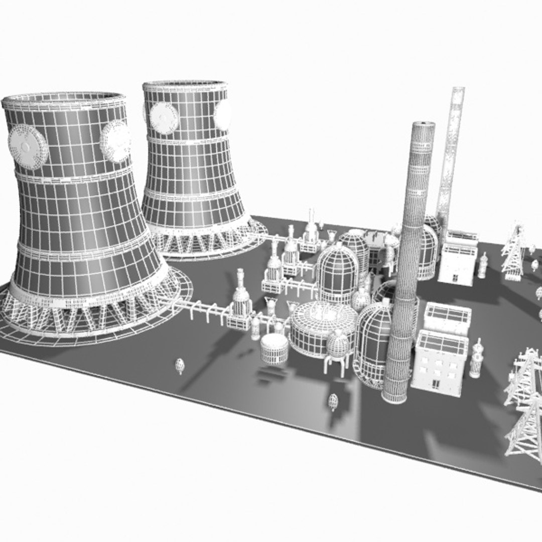 3d Cartoon Nuclear Power
