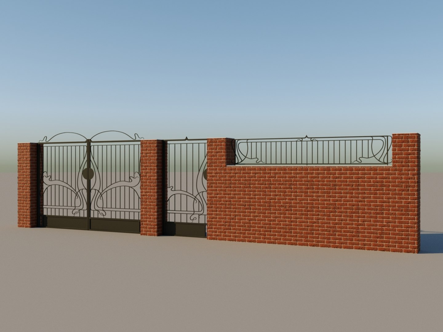 Gate 3D Model - TurboSquid 1390680