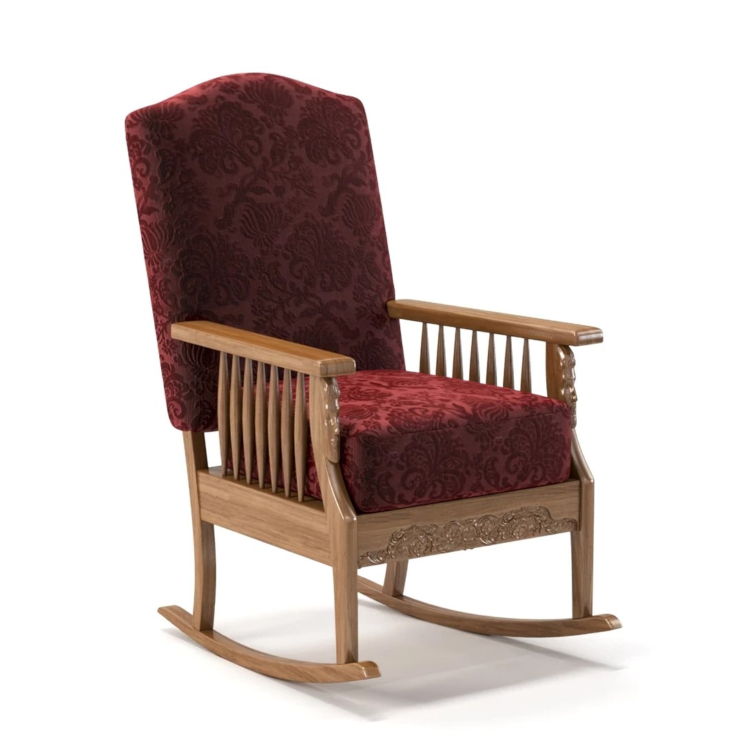Free 3D 1920s Rocking Chair Model - TurboSquid 1950501