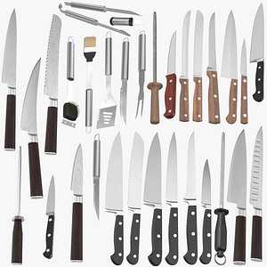 Knifes and BBQ Utensils