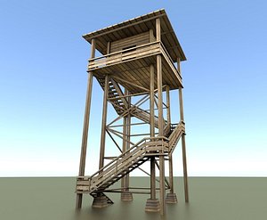 Watch Tower made of Wood