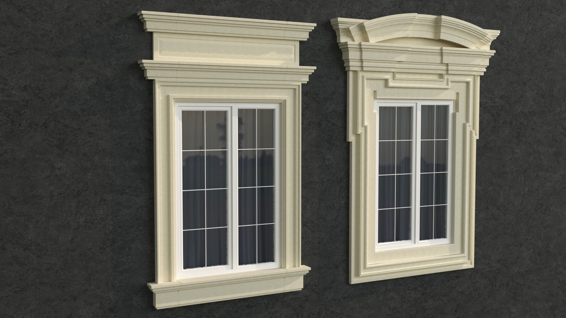 Windows In The Style Of Modern Classics 5 3d Model 3D Model ...