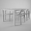 max realistic stria table chairs
