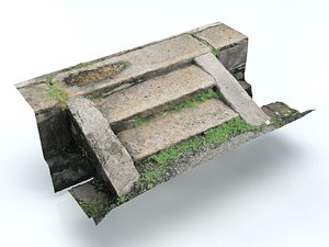 3D stairs photogrammetry realistic model