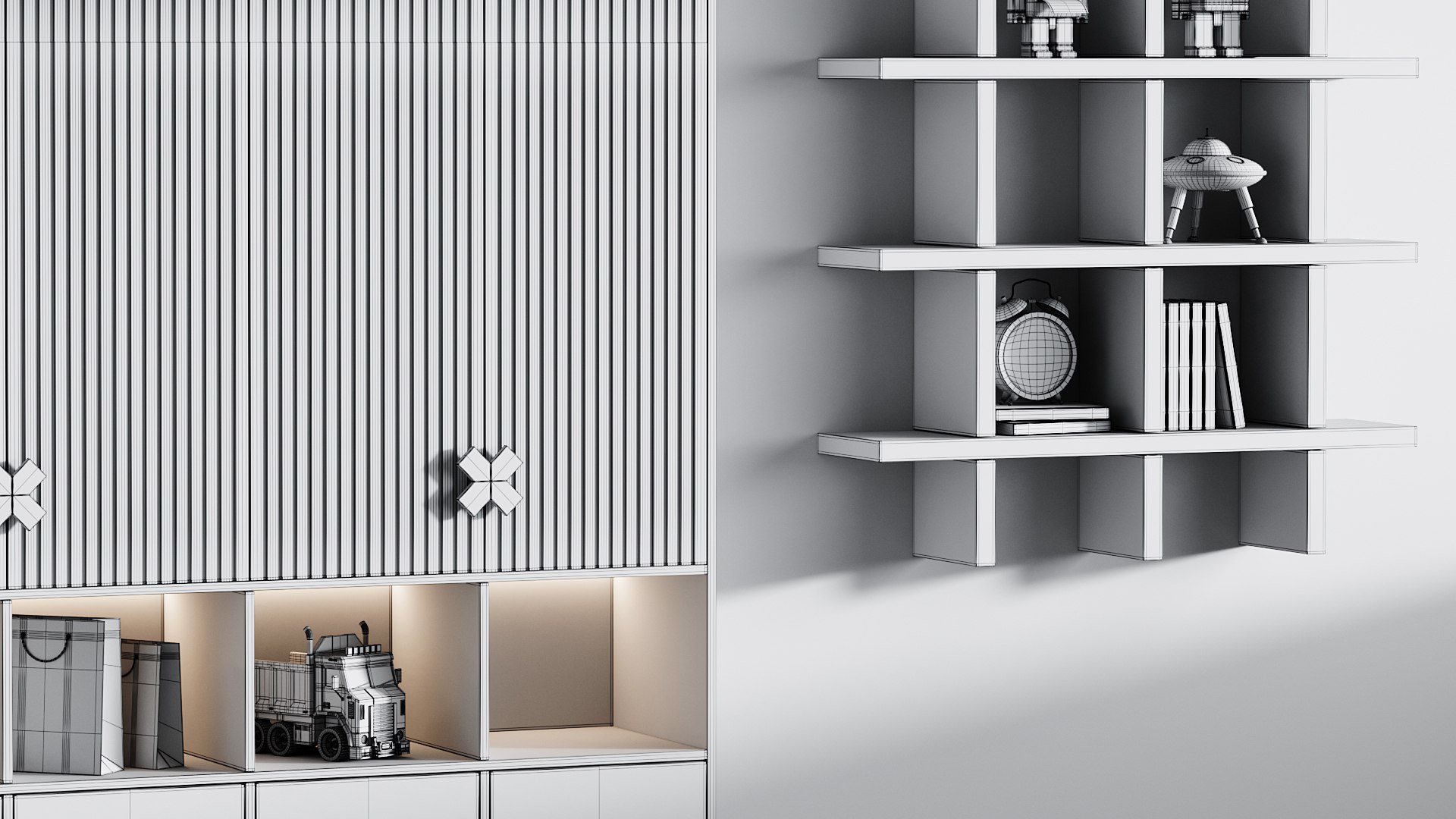 3D Model Workplace For Children 117 - TurboSquid 2415441