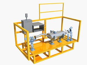 Industrial Equipment 50 - Automotive Exhaust Pipe Airtightness Inspection Fixture 3D