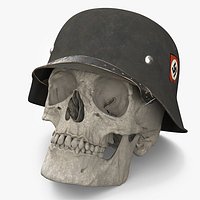 WW2 Nazi Scull in Helmet