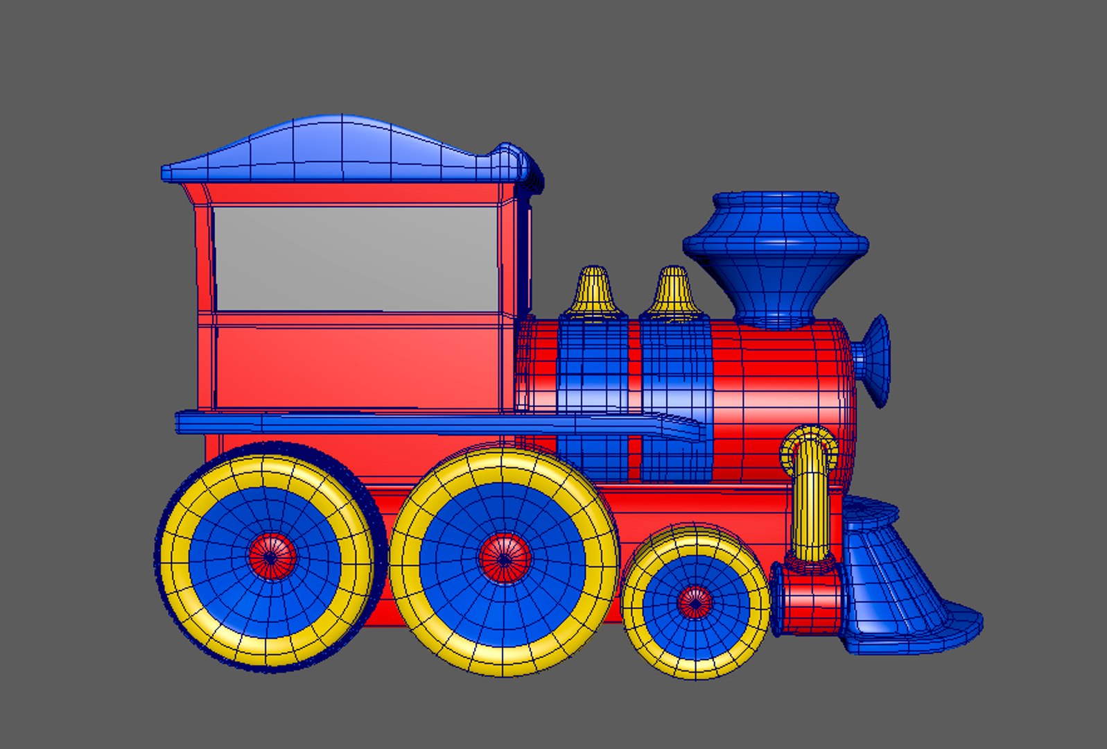 Toy Train 20 3D Model - FlatPyramid