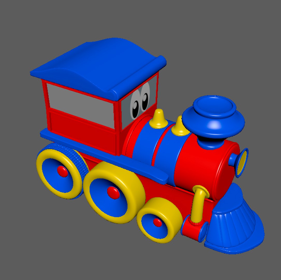 cartoon train toy thomas the tank engine 3D Model in Train 3DExport