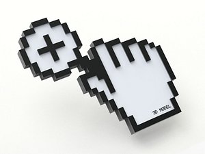 3D cursor creative magnifier model