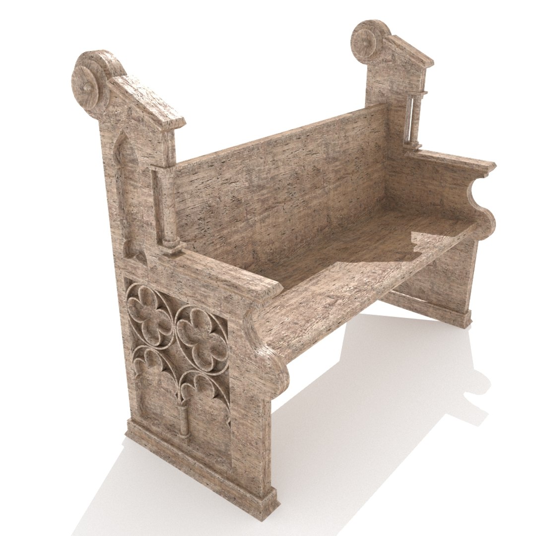 Gothic Church Bench Max