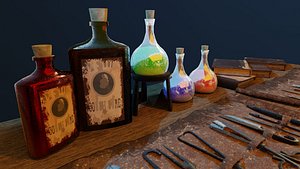 medieval medical 3D model