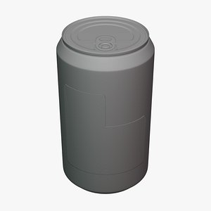 Soda Can - Geometry Only No Textures No Materials 3D