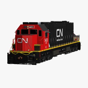 3D Locomotive train engine CN SD60