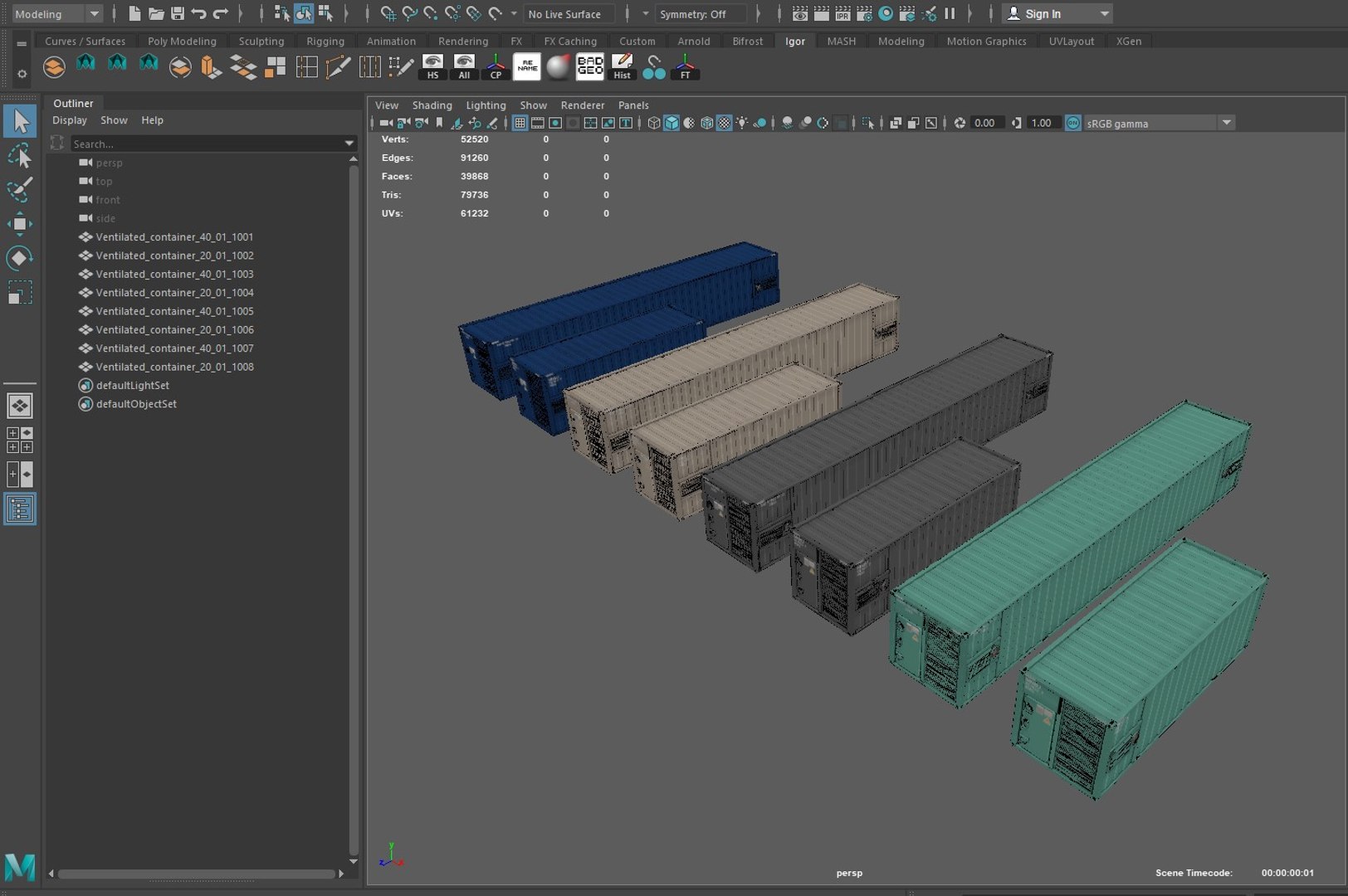3D Ventilated Container Model - TurboSquid 2189946