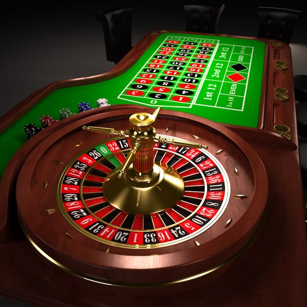 roulette table 3d model