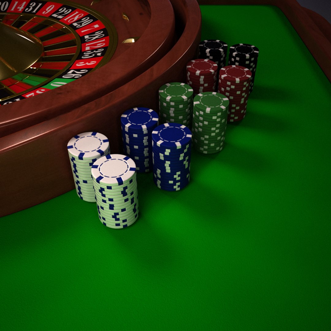 roulette table 3d model