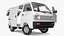 Suzuki Super Carry Van bianco attrezzato per Cinema 4D