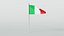 Italy - Italia Flag Animated with Texture