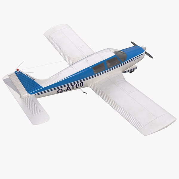 light aircraft piper pa 3d max