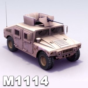 3d model m1114 hmmwv m1025