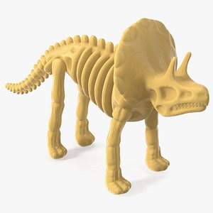 Triceratops Dinosaur Skeleton Toy