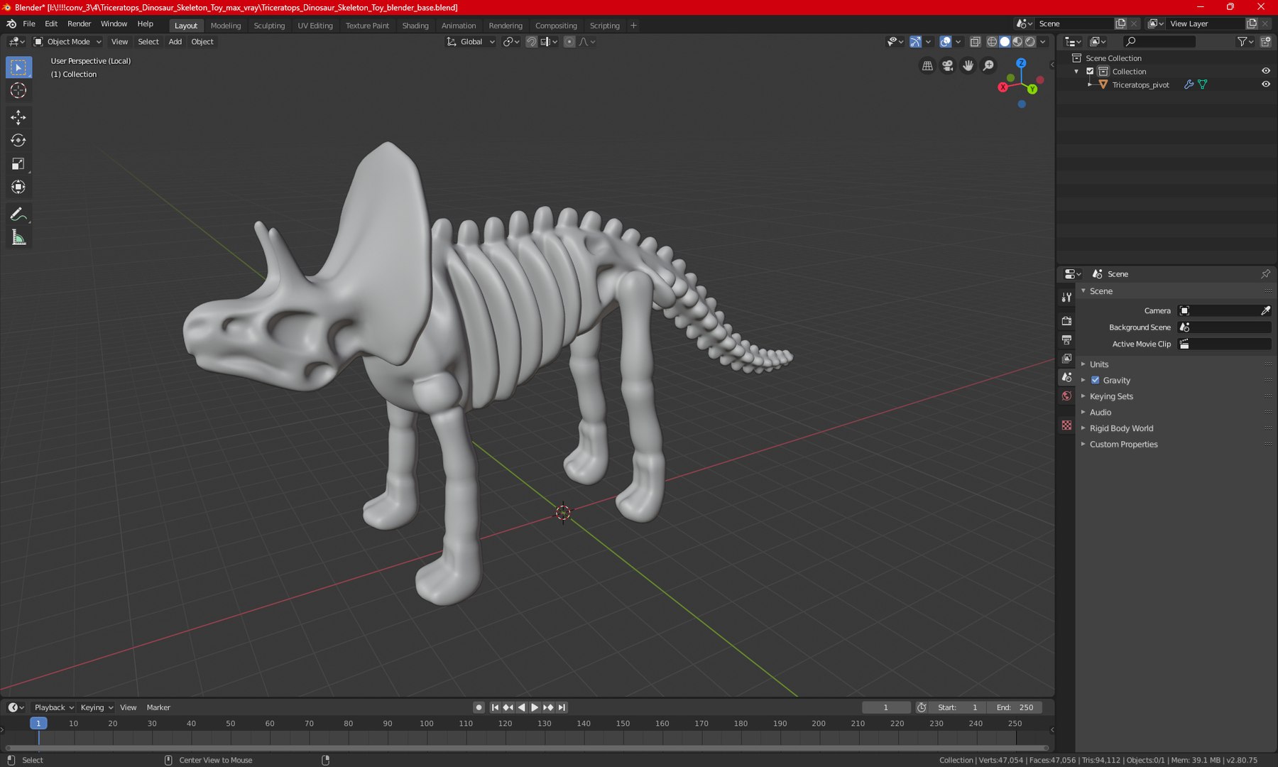 Triceratops Dinosaur Skeleton Toy 3D model https://p.turbosquid.com/ts-thumb/a0/TJ7bed/AZ/triceratopsdinosaurskeletontoy3dsmodel022/jpg/1705390646/1920x1080/fit_q87/84edc9c4d41fbc3f92ce1df7ffa4c23067a68abe/triceratopsdinosaurskeletontoy3dsmodel022.jpg