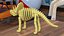 Triceratops Dinosaur Skeleton Toy