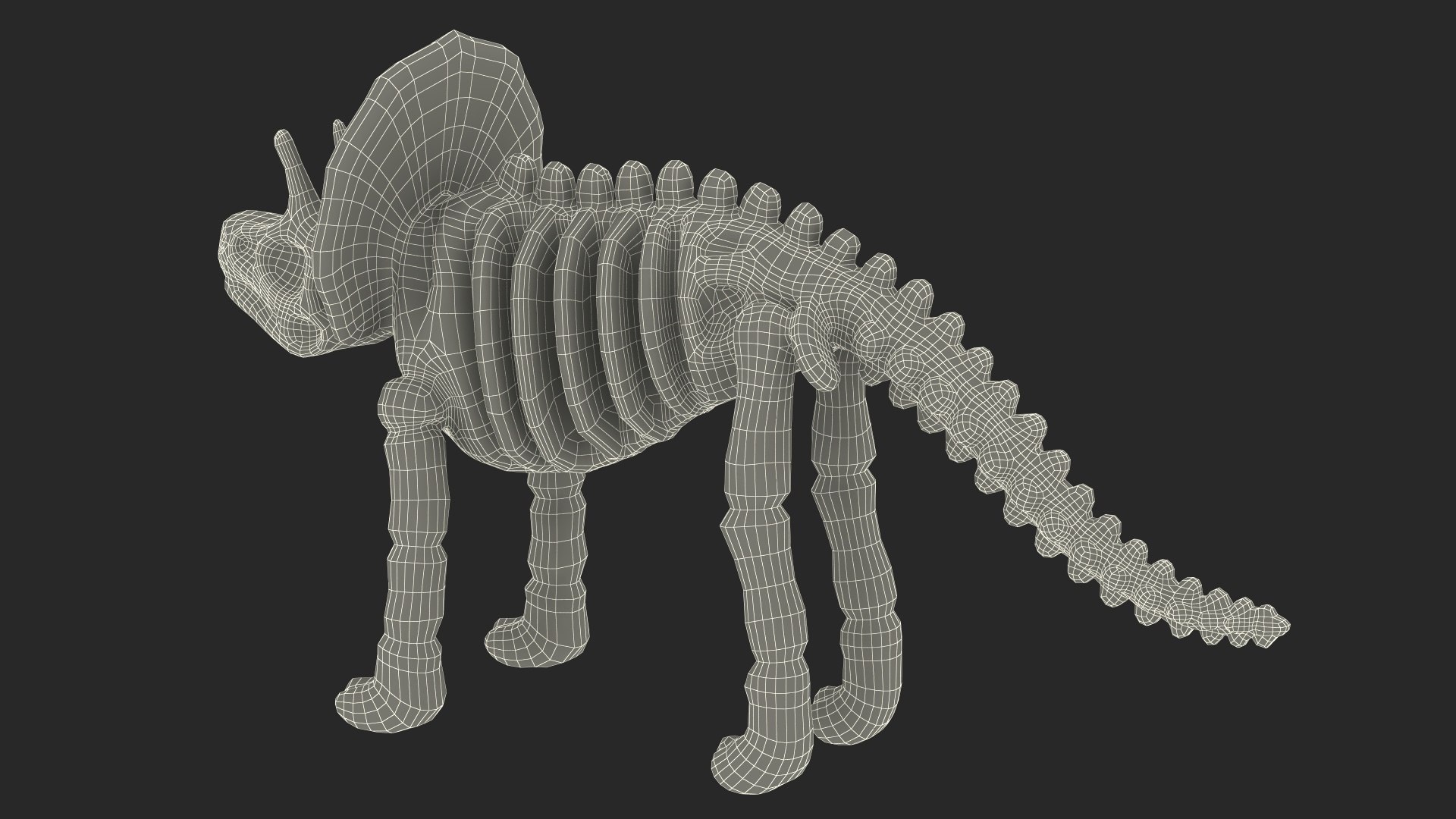 Triceratops Dinosaur Skeleton Toy 3D model https://p.turbosquid.com/ts-thumb/a0/TJ7bed/ij/triceratopsdinosaurskeletontoy3dsmodel025/jpg/1705390662/1920x1080/fit_q87/4a99c5c71a18a676166f36710528b175a94ae7bf/triceratopsdinosaurskeletontoy3dsmodel025.jpg