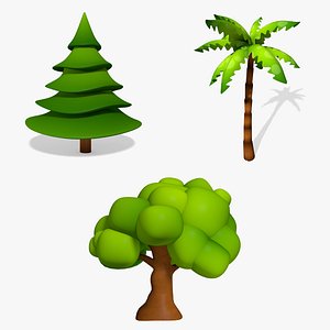 3dsmax cartoon trees