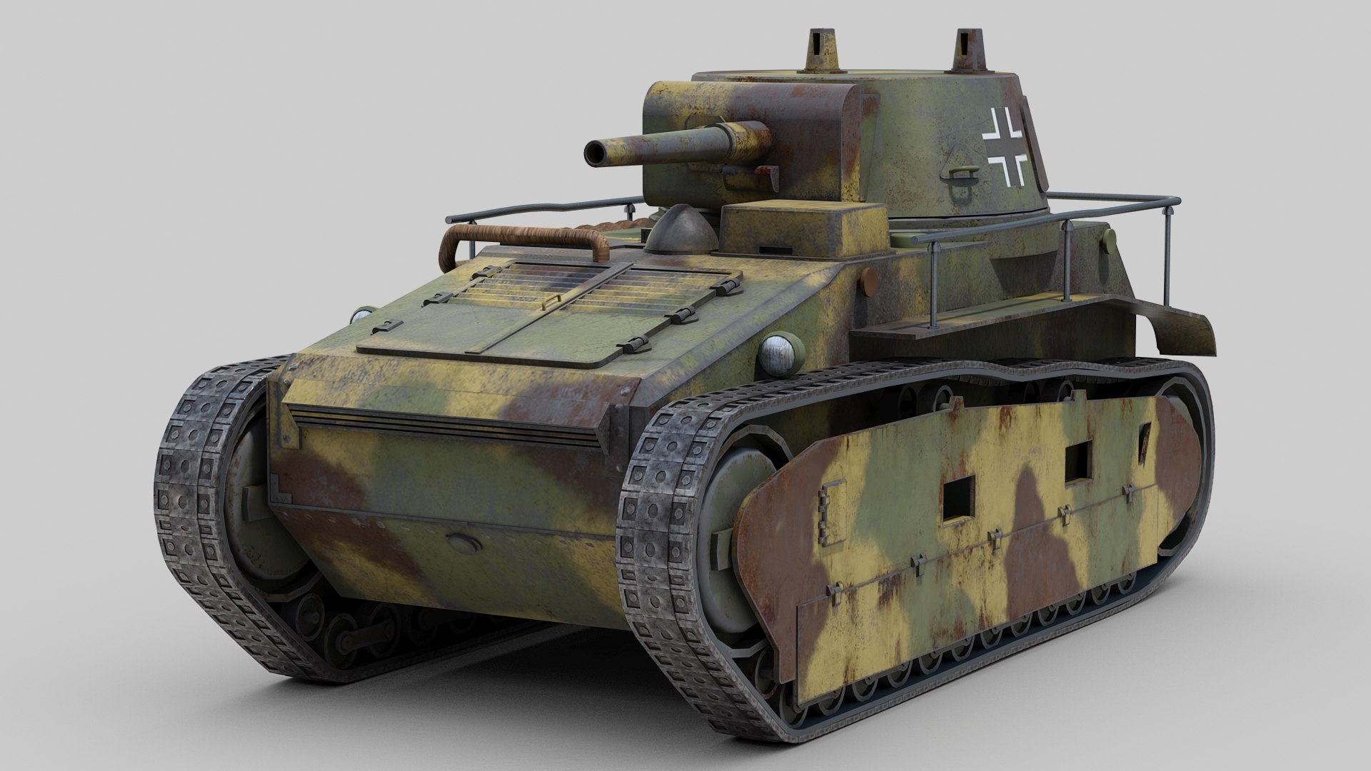 3D Leichttraktor Rheinmetal 1930 - TurboSquid 1613506